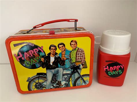 Vintage Pink Floyd The Wall Metal Lunch Box w/ Thermos 